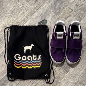 Goats Women's Purple Sneakers with Black Bag
